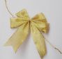 gold metallic ribbon butterfly bow